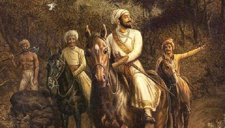 King Shivaji with his companions