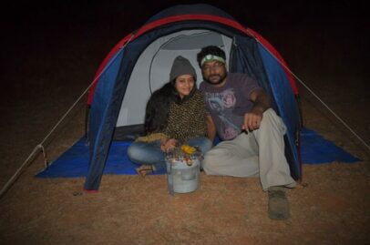 overnight couple camping near Pune